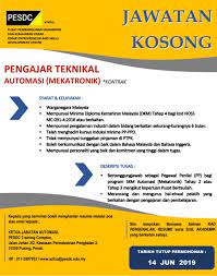 Tenaga pengajar jobs now available. Jawatan Kosong Tenaga Pengajar Automasi Pesdc Automation Facebook