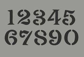 The krinkes font has been downloaded 1,534,820 times. Resultado De Imagen Para Stencil Vintage Numbers Font Number Stencils Stencil Font