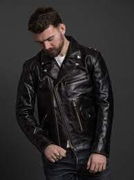 Pin On Leather Jacket Men
