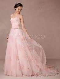 Wenn es ein kräftigeres rosa ist könnte ich mir auch creme bis beige vorstellen, aber das hängt sehr vom rosa farbton ab. Rosa Kleid Blumen Hochzeit Druckt Tull Brautkleid Tragerlos Sweetheart Quinceanera Kleid Strass Scharpe Ruckenfreie Festzug Kleid Milanoo Com