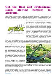 Insecticide and weed control turf programs. Professional Lawn Mowing Services By Phil Maunder Issuu