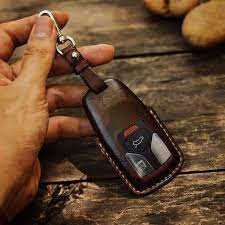 Audi Key Case Car Key Case Audi Q7 Leather Key Case Handmade Key Case Car Key Fob Cover Llaves Coche Audi Q7 Llavero De Cuero