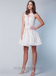 White Fortress Fit And Flare Lace Dress Dresses Fit And Flare