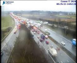We have no reports of any slow moving traffic on the m6 heading south. Traffic Delays After Crash On M6 Between Haydock And Newton Le Willows St Helens Star