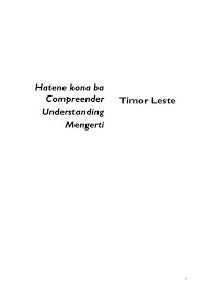 Tes kepribadian yang dilansir dari you tango ini mengaplikasikan tes proyektif. Hatene Kona Ba Compreender Understanding Mengerti Timor Leste
