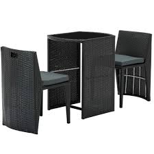 Newest oldest price ascending price descending relevance. Mcombo Aluminum 3 Pieces Outdoor Wicker Patio Bistro Set Balcony Rattan Chair Furniture 19 7inchx23 6inchx28 7inch Cushioned With Glass Table Space Saving Design For Small Spaces 6080 1300ey Buy Online In Antigua And Barbuda At