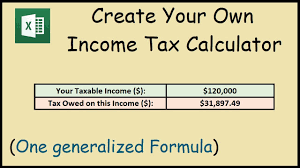 This is a helpful program that can be used by a salaried individual, working professionals, and. How To Create An Income Tax Calculator In Excel Youtube