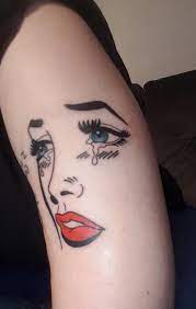 Categories, cartoon, kawaii, family, for parents, baby, children, fictional characters, kewpie, patriotic, united states of america. My Crying Girl Tattoo Done By Jimmy Virtue Tattoo In Stafford Tx Tattoo