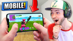 Playing in the world's biggest fortnite tournament! First Footage Of Fortnite Battle Royale On Mobile Youtube