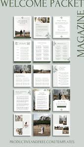 Client Welcome Packet Magazine Template Productive And Free In 2020 Welcome Packet Magazine Template Ebook Template Design