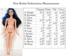 barbie fashionistas measurements barbie patterns doll