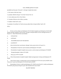 Apakah pernyataan perencanaan dalam setiap. Soal Pembelajaran Ips Sd Pdf