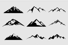 Mountain Shapes For Logos Vol 2 Mountain Logos Mountain Tattoo Creative Market