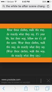 The White Tie Affair Scene Change Song Lyrics Lyrics Songs