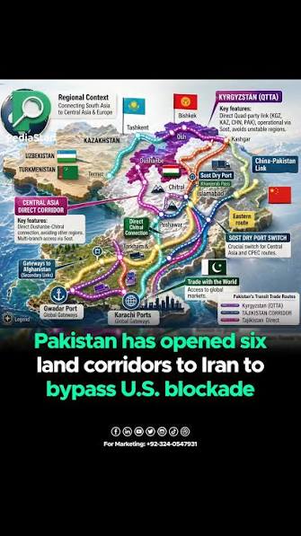 Pakistan Unlocks New Trade Front as Road Corridors Open into Iran Amid  Hormuz Crisis, Pakistan has officially stepped into a new phase of regional  trade realignment by opening road-based transit ...