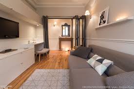 Nouvel Espace Salon Et Chambre Paris Canal Saint Martin 47m2 Espace Salon Decoration Salon En Longueur Amenagement Salon