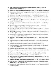 Use these questions to test your church group's knowledge of the bible and. Printable Children S Bible Trivia Questions And Answers Quiz Questions And Answers