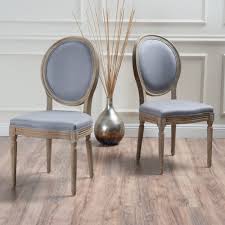 Christopher Knight Home Phinnaeus Fabric Dining Chair Set Of 2 Light Gray Farmhouse Dining Chairs Dining Chairs Side Chairs