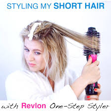 This is one of the the ways i style my short hair. Milabu Styling Short Hair With Revlon One Step Facebook