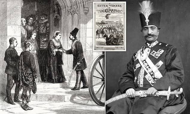 When the touchy-feely Shah of Persia came to visit Queen Victoria - and barbecued lamb dinners on the Palace carpet. (But they became good friends, all the same!) | Daily Mail Online