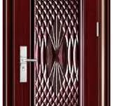Fabricante chino de puertas de acero con pintura de cobre, diseño moderno,  popular, puertas de seguridad de lujo para casas