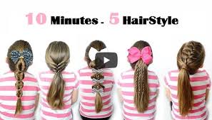 10 Minutes 5 Hair Style Quick And Easy Horse Tail Hair Styles For School 5 Hair Ponytail Hairstyles Easy Girls Hairstyles Easy Ponytail Hairstyles
