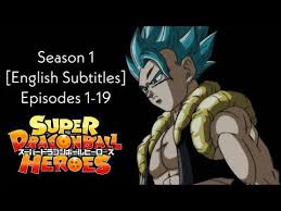 Super dragon ball heroes all episodes list. Super Dragon Ball Heroes Season 1 Episodes 1 19 English Subtitles Hero Dragon Ball Subtitled