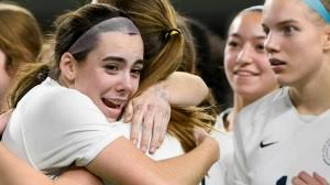 High school girls soccer