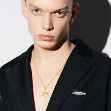 Colar De Pingente De Estrela De David Colar De Aço Inoxidável Judaico De  Israel Estrela De David Cruz Charme Gargantilha Jóias