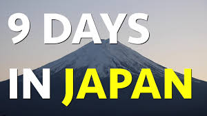 Are there any official youtube channels in japan? 9 Days In Japan Youtube