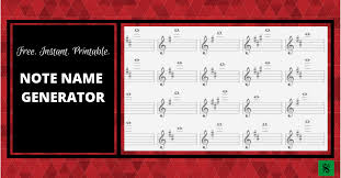 Enter names, spin wheel to pick a random winner. Free Note Name Generator You Will Love This Band Directors Talk Shop