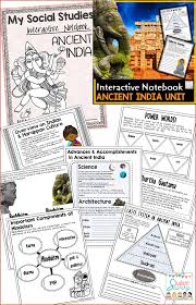 Ancient India Unit 6th Grade Ancient Civilizations Interactive Journal Harappan Period I Ancient India Interactive Notebooks Social Studies India For Kids