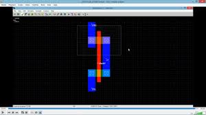 The two transmission gates work in tandem. Cmos Inverter Layout Design Using Microwind Youtube