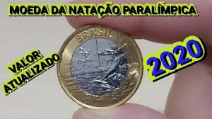 As moedas dessa coleção foram produzidas entre 2014 e 2016 moeda bi metálica (aço inoxidável no centro com aço revestido de bronze no anel); Moeda Da Natacao Paralimpica Das Olimpiadas Do Rio 2016 Valor Atualizado Em 202o Youtube