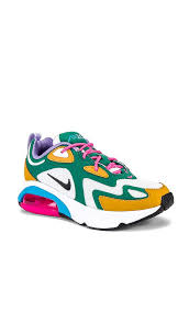 Nike Women S Air Max 200 Sneaker In Mystic Green White Gold Suede Revolve Air Max Women Nike Women Sneakers