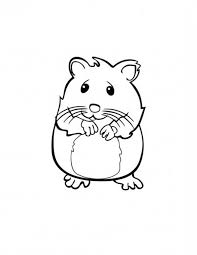 The cheeky hamster on this colouring page looks like he has stuffed his cheeks full! Cute Hamster Cage Coloring Pages Novocom Top