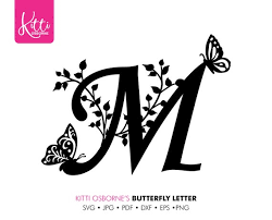 Free Free 246 Floral Letter M Svg SVG PNG EPS DXF File