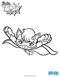 Super Cat In Flight Coloring Page More Barbie Coloring Sheets On Hellokids Com Coloring Pages Barbie Coloring Pages Princess Coloring Pages