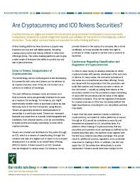 From cryptocurrencies to tokens to stablecoins to a digital representation of. Are Cryptocurrency And Ico Tokens Securities