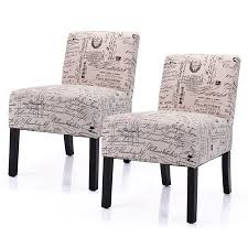 Jaxpety Pack Of 2 Large Size Single Leisure Sofa Accent Chair Armless With Solid Wood Legs Home Living Room Beige Walmart Com Accent Chairs Accent Chairs For Living Room Home Living Room