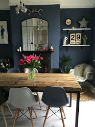 Dining Room Decor Fall In Love With This Blue Dining Room That Will Elevate Your Dining Ro Blue Dining Room Decor Dining Room Wall Decor Dark Blue Dining Room