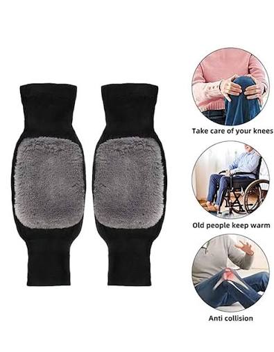 Pair of Unisex Thermal Knee Warmer for Winter Pain Relief & Joint Support