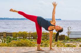 Great stretch for thigh and hip muscles and also helps strengthen back muscles and improve. Half Moon Yoga Pose Ardha Chandrasana Half Moon Pose