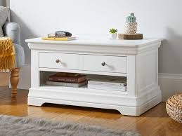 Painted venetian antique coffee table from venice, italy. Toulouse White Painted Coffee Table With Drawer Fully Assembled
