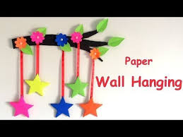 Handmade Homemade Simple Birthday Wall Decoration At Home Handmade Wall Hanging Idea How To Make Wall Hanging At Home Diy Wall Hanging Using Paper Youtube Wall Hanging Diy Wall Hanging Crafts Paper Crafts