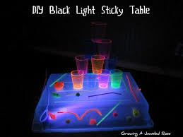 Black Light Table This Could Be A Fun One For Camping Diy Black Light Light Table Light Box Diy