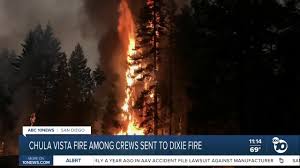 Over the weekend, the dixie fire merged with the nearby. Chula Vista Firefighters Among Crews Sent To Dixie Fire In Northern California