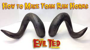 How To Make Foam Ram Horns Youtube How To Make Foam Foam Cosplay Cosplay Diy