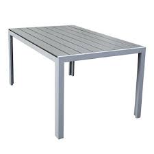 Product review details, this product has received, on average, 4.90 star reviews, there are. Polywood Outdoor Dining Table Durable Garden Furniture Aluminium Frame In Grey 261 49 Picclick Uk