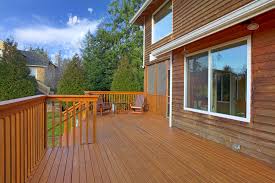 Also apply the deck cleaner to the railing with a sprayer, because the stripper may have darkened the wood. When Is The Best Time To Repaint Wooden Deck Imhoff Painting